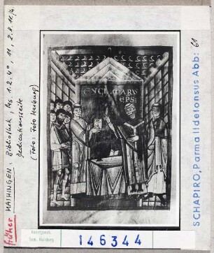 Maihingen, Bibliothek: MS 1.2.4°, Dedikationsseite