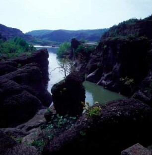 Venetikos-Flusstal vor Grevena, Sandsteinklamm