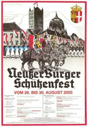 Festplakat Schützenfest Neuss 2005 (Sponsoren)
