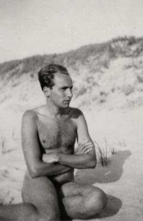 Ohne Titel (Mann am Strand)