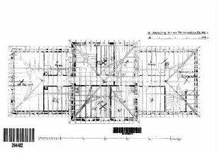 Unterschüpf: Empfangsgebäude Verwaltungsgebäude Sparrenlage (Grundriß)