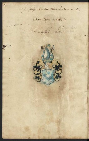 "Wapen-Buch derer unter ... (Herzog August zu Sachsen) als erwehltem Ober-Haupte des Palmen-Ordens eingenommenen Fruchtbringenden Gesellschaffter ..."