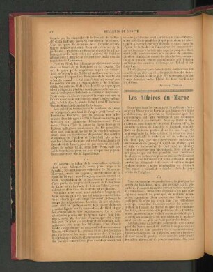 Les Affaires du Maroc.