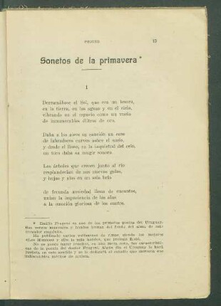 Sonetos de la primavera