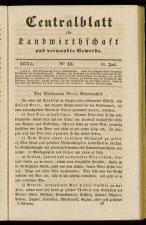 1835. No. 18. 31. Juli