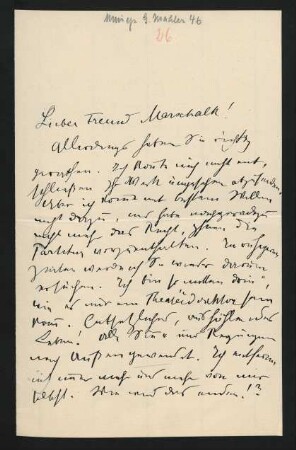 Brief an Max Marschalk : [1898]