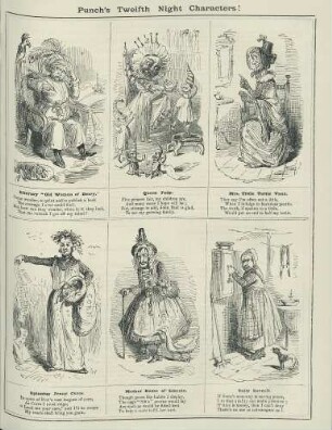 Punch's Twelfth Night characters!
