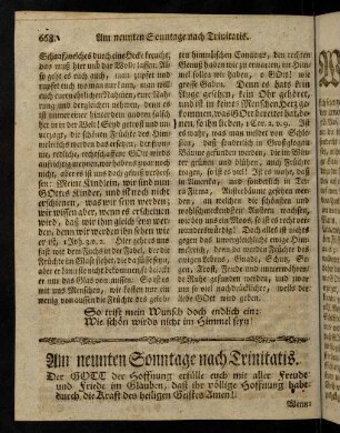 668-680, Am neunten Sonntage nach Trinitatis