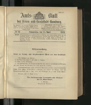 No. 73, 15. April 1915