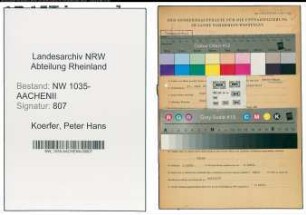 Entnazifizierung Peter Hans Koerfer , geb. 31.07.1916 (Buchhalter)