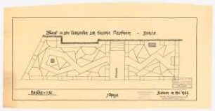 Vorgarten Galerie Alfred Flechtheim, Berlin: Entwurfsplan 1:50