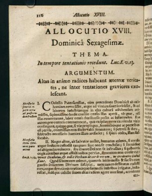 116-121, Allocutio XVIII.