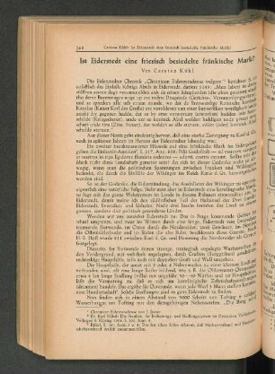 Ist Eiderstedt eine friesisch besiedelte fränkische Mark?