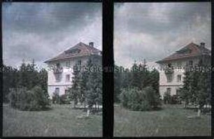 Im Garten des Kurhauses von Bad Mergentheim