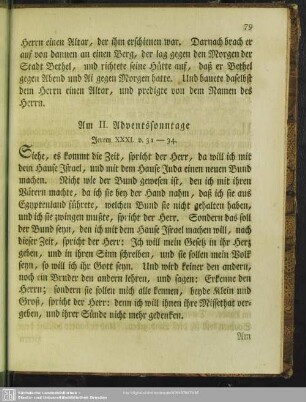 Am II. Adventssonntage. Jerem. XXXI. v. 31 - 34