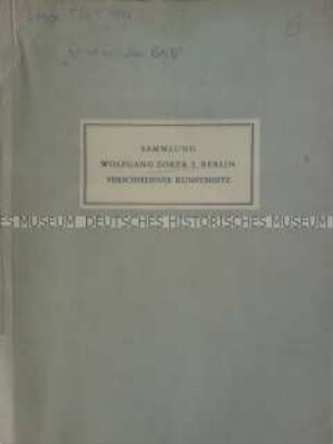 Katalog des Auktionshauses H. W. Lange Berlin