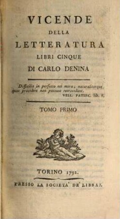 Vicende Della Letteratura : Libri Cinque, 1