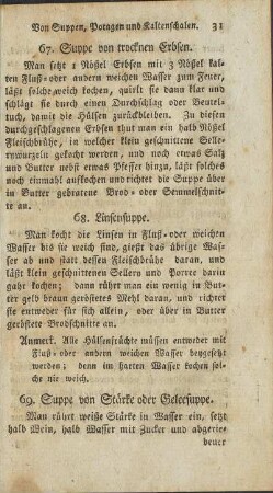67. Suppe von trockenen Erbsen