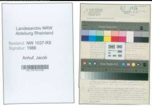 Entnazifizierung Jacob Anhuf , geb. 09.07.1895 (Stadtinspektor)