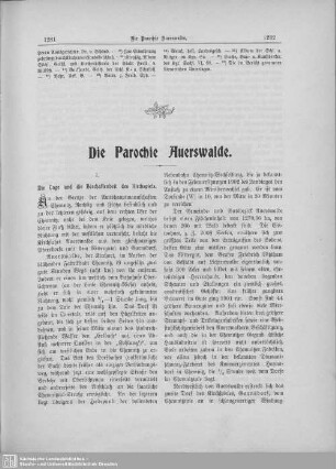 Die Parochie Auerswalde