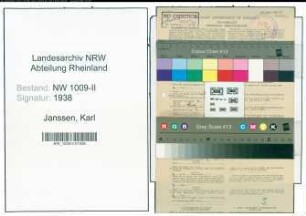 Entnazifizierung Karl Janssen , geb. 13.08.1922 (Fahrer)
