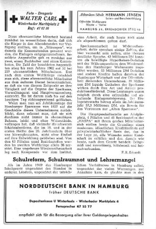 Schulreform, Schulraumnot und Lehrermangel