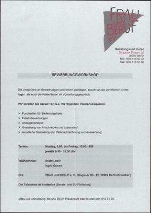 Frau und Beruf e.V.