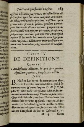 Caput IV. De Definitione.