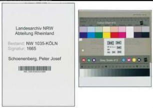 Entnazifizierung Peter Josef Schoenenberg , geb. 02.03.1897 (Bergbauangestellter)