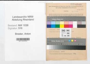 Entnazifizierung Anton Brester , geb. 03.06.1896 (Gemeindearbeiter)