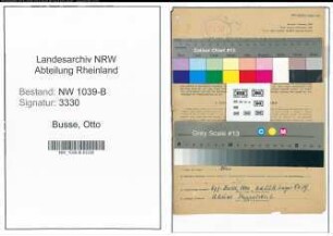 Entnazifizierung Otto Busse , geb. 07.10.1905 (Beamter)