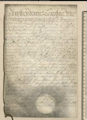 Pachtung des Paderborner Meyerhofes durch Bern. Hanenbrück.