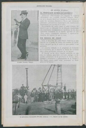 De Leones (Córdoba) - El profesor González Vázquez [y] En busca de agua
