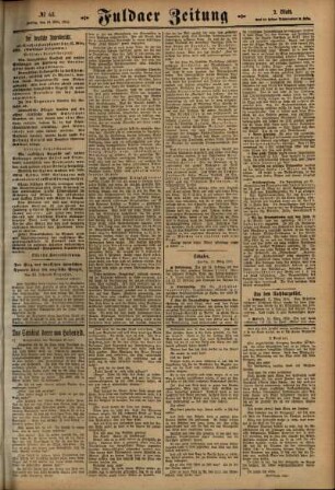 Zweite Ausgabe vom Freitag, den 19. März 1915.