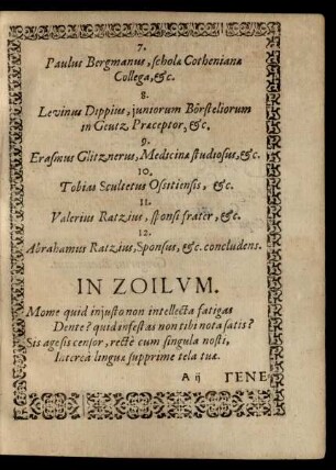 In Zoilum.