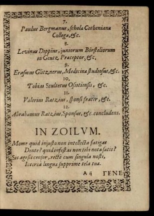 In Zoilum.