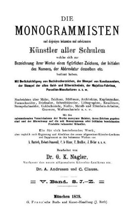 5: Die Monogrammisten. 5