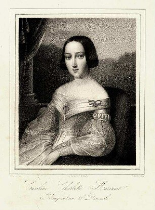 Bildnis von Caroline (1821-1876), Kronprinzessin von Dänemark