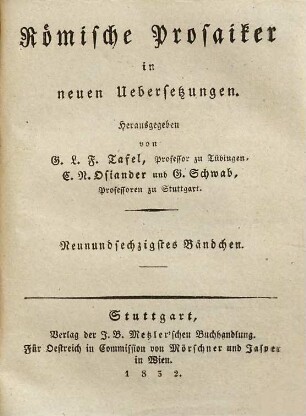 Marcus Tullius Ciceros Werke, 28. Reden ; 2. Bändchen
