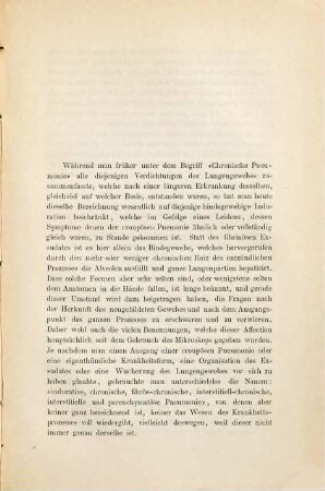Über die Organisationsvorgänge bei der chronischen Pneumonie : Inaug. Diss.