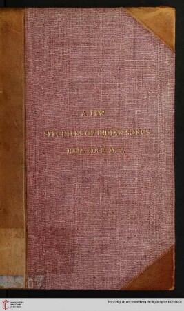 A few specimens of Indian songs