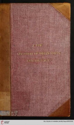 A few specimens of Indian songs