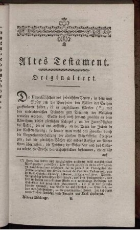 Altes Testament.