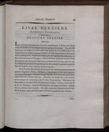 Livre Deuxième. Les Colonies Portuguaises.