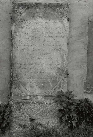 Königshain (Kreis Görlitz), Friedhof. Grabstein für C. F. Föst