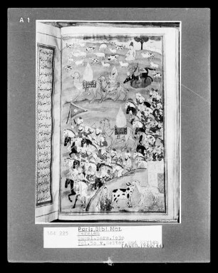 Suppl. pers. 1030: Fol. 50 v: Ausrückendes Heer und Hirten