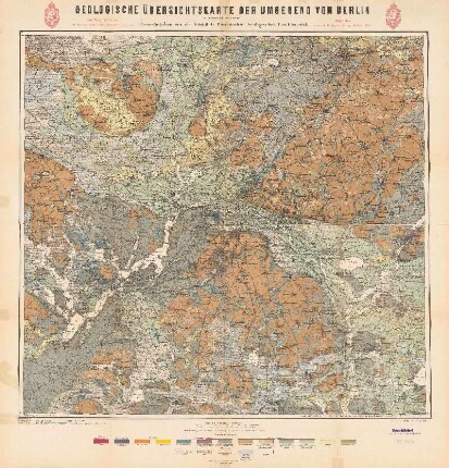 Geologische Übersichtskarte der Umgegend von Berlin