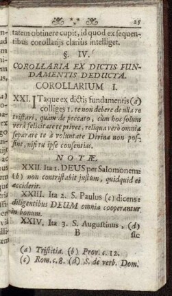 §. IV. Corollaria ex Dictis Fundamentis Deducta.