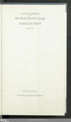 In den Augen der Gesellschaft : Roman