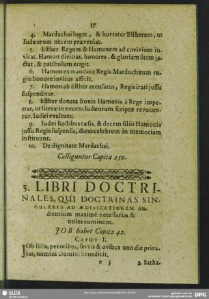 3. Libri Doctrinales, Qui Doctrinas Singulares Ad Aedificationem Audientium maxime necessarias & utiles continent